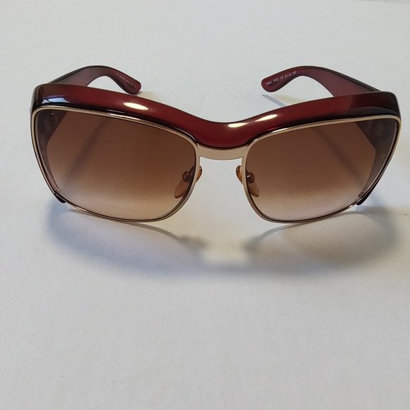 Tom Ford KELLAN Sunglasses Plastic TF 90  Gold T Logo Burgundy Brown Red main image 16